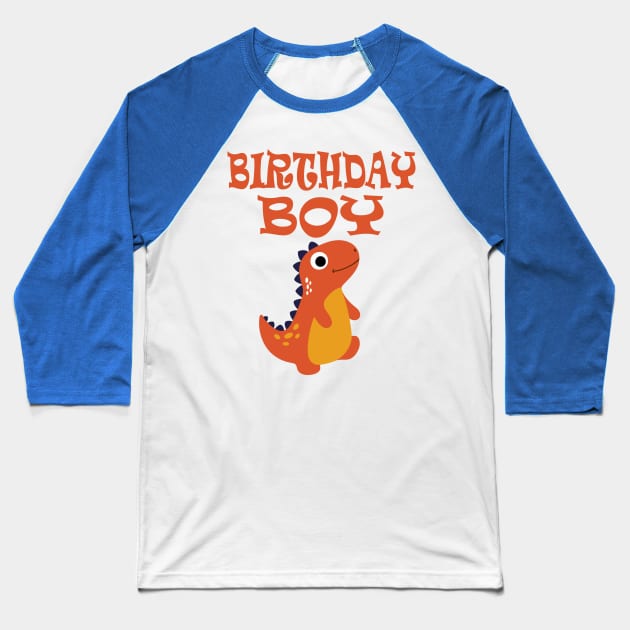 Boys Birthday Dinosaur Baseball T-Shirt by Work Memes